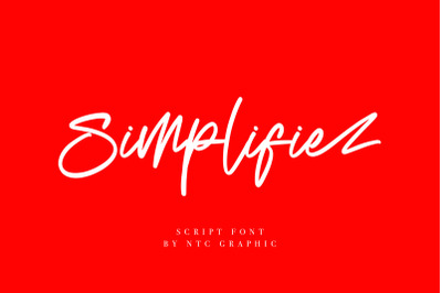 Simplifie - Script Font