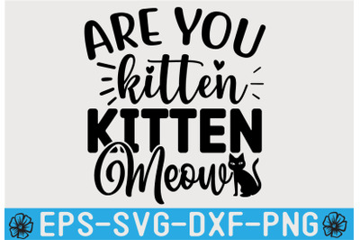 Cat SVG T shirt Design Template