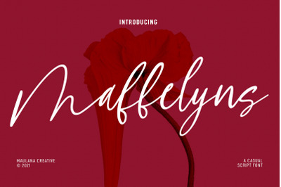 Maffelyns Script Font