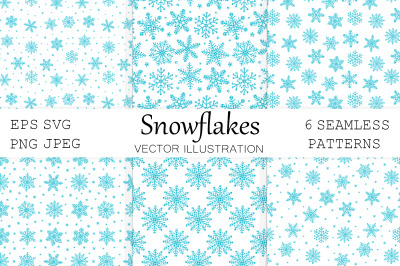 Snowflakes pattern. Snowflakes plaid print. Snowflakes SVG