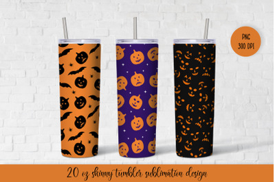 Halloween Tumbler Sublimation Wrap. Vol.2 Tumbler Design