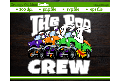 the boo crew | cartoon ghosts | classic truck | halloween monster