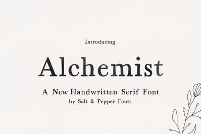 Alchemist Serif Font (Old Fashioned Fonts, Rustic Fonts, Serif Fonts)