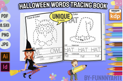 Halloween Picture Tracing Book