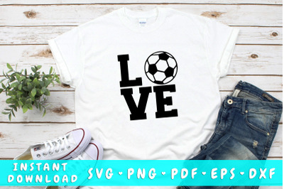 Love soccer SVG