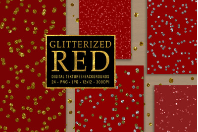 Glitterized Red