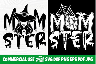 Momster Shirt SVG, Halloween Mom Svg, Spooky Png