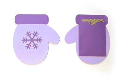 Mitten with Snowflake Gift Card Holder | SVG | PNG | DXF | EPS