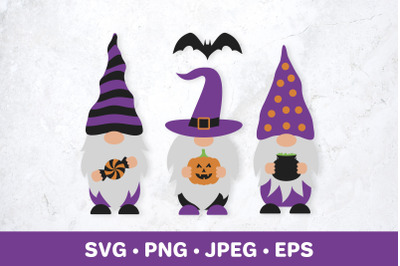 Cute Halloween Gnomes SVG. Happy Halloween. Halloween gift.