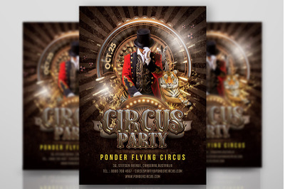 Circus Party Flyer
