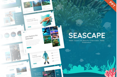 Seascape Travel &amp; Nature PowerPoint Template