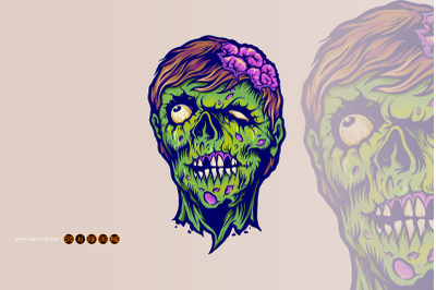 Vintage Zombie Horror Illustrations