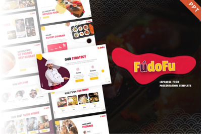 Fudofu Japanese Food PowerPoint Template