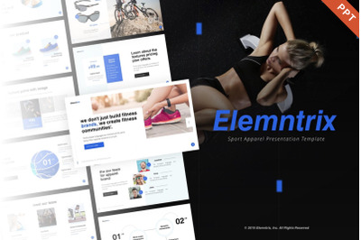Elemntrix Sport Apparel PowerPoint Template