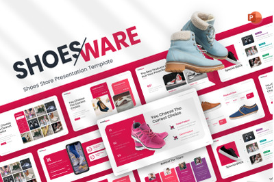 Shoesware Shoes Store PowerPoint Template