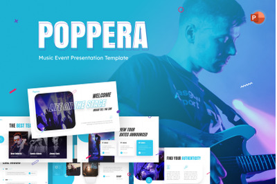 Poppera Music Powerpoint Template