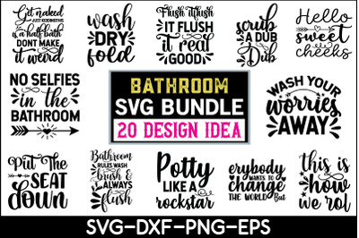Bathroom Quotes SVG Bundle