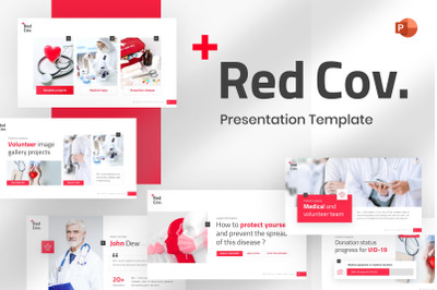 RedCov Covid-19 Medical PowerPoint Template