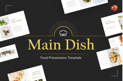 Main Dish Food PowerPoint Template