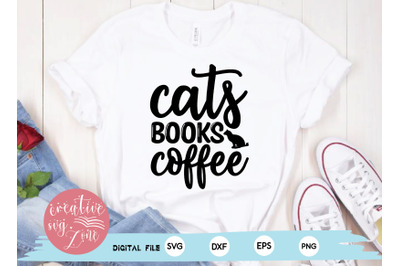 cats books coffee