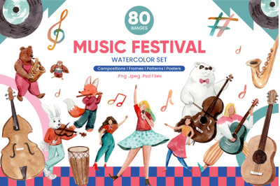 Music Festival Watercolor