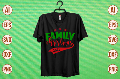 family christmas 2021 svg cut file