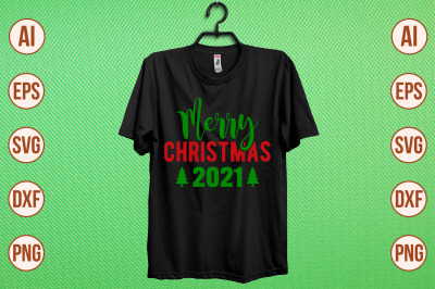 merry christmas 2021 svg cut file