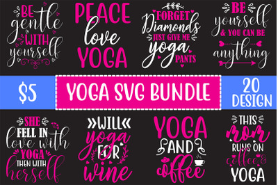 yoga svg bundle