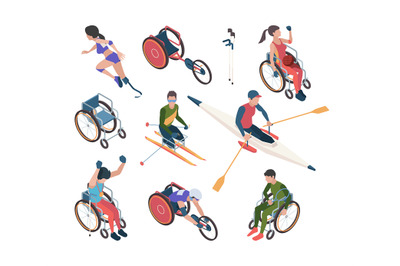 Paralympic games. Athletic disability persons in olympic sport celebra