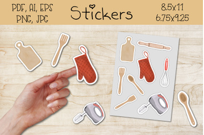 Printable Stickers and for the GoodNotes app.Kitchen tools