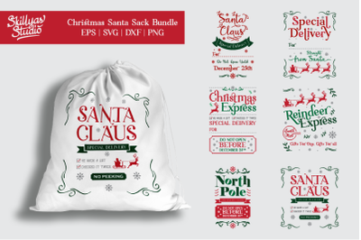 Christmas Santa Sacks Bundle | Santa Sacks svg