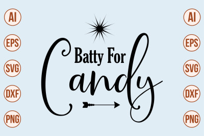 Batty for Candy svg cut file