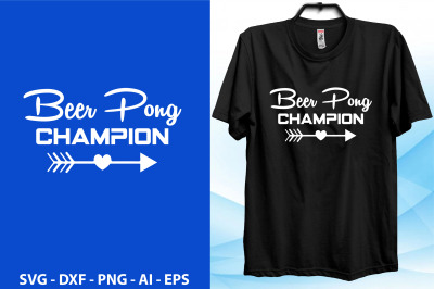 Beer Pong Champion svg
