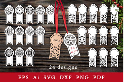 Decorative gift tags. SVG for cutting