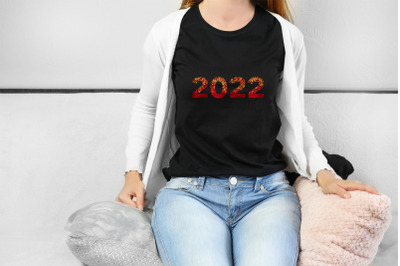 2022 red velvet glitter Sublimation design