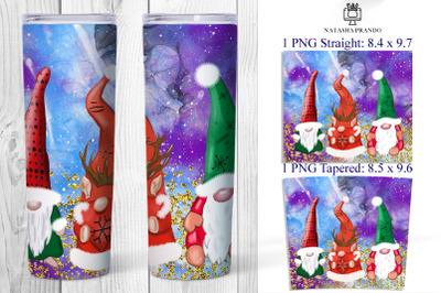 3 Gnomes Skinny Tumbler wrap