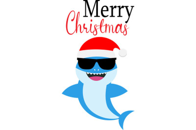 Christmas Shark SVG, Cut Files, Merry Christmas Svg, Baby shark Svg, b