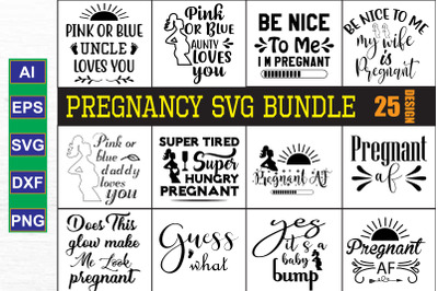 Pregnancy SVG Design Bundle, Vol 1