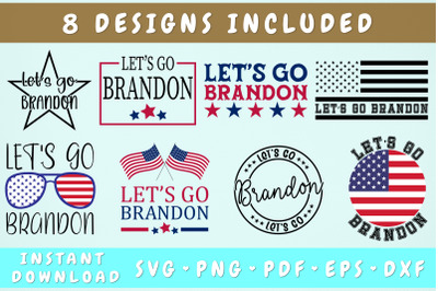 Let&amp;&23;039;s Go Brandon SVG Cut Files