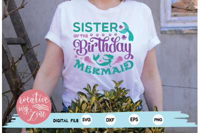 sister of the birthday mermaid