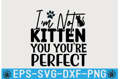 Cat SVG T shirt Design Template