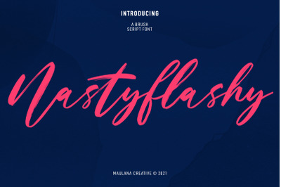 Nastyflashy Brush Script Font