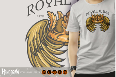 Leaf Crown Royal Wing Illustrations