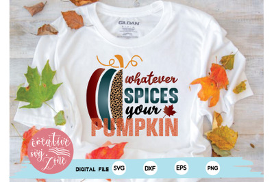 whatever spices your pumpkin