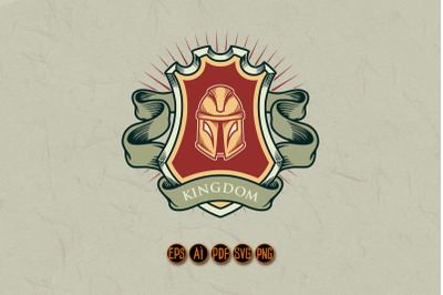 Badge Helmet Kingdom Classic Logo