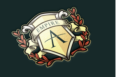 Empire Shield A Kingdom Logo Business Classic