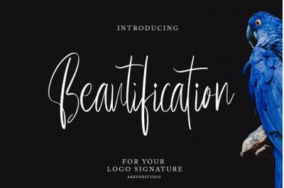 Beautification - Signature Font