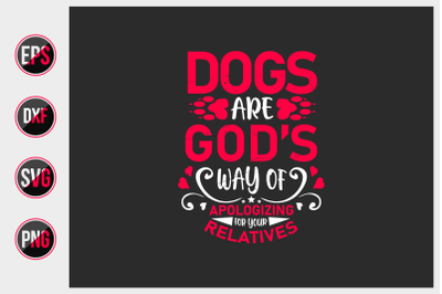 Dog quotes vector design template.