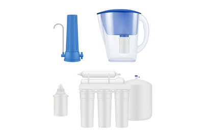 Water filter. Kitchen treatment aqua purification liquid filtration sy