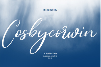 Cosbycorwin Script Font